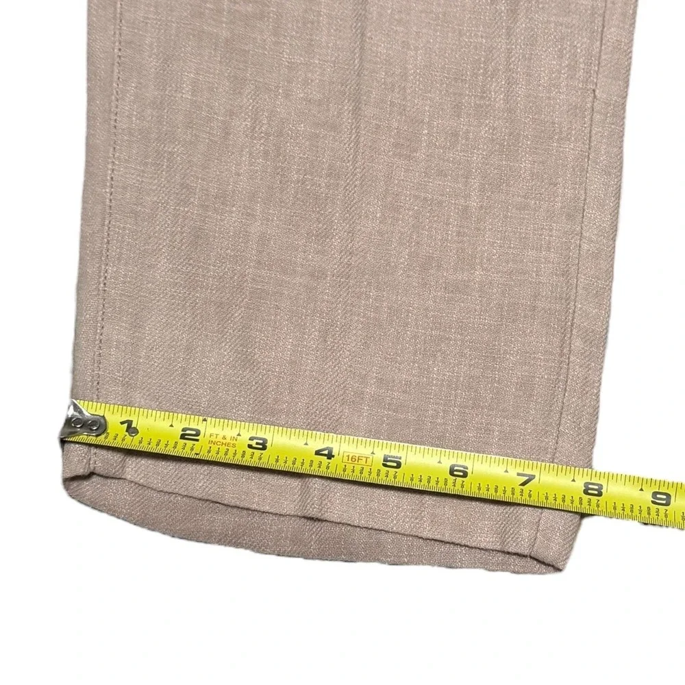 Burberry Brit Tan Straight Pleated Cotton Blend Pants Men's 38 FLAWS (38x31.25)‎